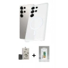 MARSİLYAN™- Galaxy S25 Ultra Kılıf Kutup Minimal - Şeffaf Polymer Nano Ekran Koruyucu + Bilvis Titan Kamera Lens - SH