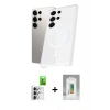 MARSİLYAN™- Galaxy S25 Ultra Kılıf Kutup Minimal - Şeffaf Polymer Nano Ekran Koruyucu + Raze Metal Kamera Lens - GS