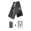 MARSİLYAN™- Galaxy S25 Ultra Kılıf Nova Asil Prime - Şeffaf Polymer Nano Ekran Koruyucu + Bilvis Titan Kamera Lens - LT