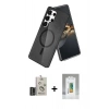 MARSİLYAN™- Galaxy S25 Ultra Kılıf Nova Asil Prime - Şeffaf Polymer Nano Ekran Koruyucu + Bilvis Titan Kamera Lens - SH