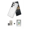 MARSİLYAN™- Galaxy S25 Ultra Kılıf Nova Asil Prime - Şeffaf Polymer Nano Ekran Koruyucu + Bilvis Titan Kamera Lens - GS
