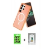 MARSİLYAN™- Galaxy S25 Ultra Kılıf Nova Asil Prime - Şeffaf Polymer Nano Ekran Koruyucu + Raze Metal Kamera Lens - NLGY