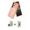 MARSİLYAN™- Galaxy S25 Ultra Kılıf Nova Asil Prime - Siyah Bilvis 3D Cam Ekran Koruyucu + Bilvis Titan Kamera Lens - GS