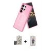 MARSİLYAN™- Galaxy S25 Ultra Kılıf Nova Asil Prime - Siyah Bilvis 3D Cam Ekran Koruyucu + Bilvis Titan Kamera Lens - GS
