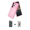 MARSİLYAN™- Galaxy S25 Ultra Kılıf Nova Asil Prime - Siyah Bilvis 3D Cam Ekran Koruyucu + Bilvis Titan Kamera Lens - LT