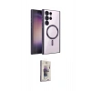 MARSİLYAN™- Galaxy S25 Ultra Kılıf Nova Işık Özel Seri - Siyah Bilvis 3D Cam Ekran Koruyucu