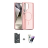 MARSİLYAN™- Galaxy S25 Ultra Kılıf Siluet Minimal Prime - Şeffaf Pasifik Cam Ekran Koruyucu + Bilvis Titan Kamera Lens - LT