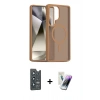 MARSİLYAN™- Galaxy S25 Ultra Kılıf Siluet Minimal Prime - Şeffaf Pasifik Cam Ekran Koruyucu + Bilvis Titan Kamera Lens - LT