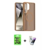 MARSİLYAN™- Galaxy S25 Ultra Kılıf Siluet Minimal Prime - Şeffaf Pasifik Cam Ekran Koruyucu + Raze Metal Kamera Lens - NLGY
