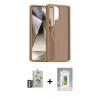 MARSİLYAN™- Galaxy S25 Ultra Kılıf Siluet Minimal Prime - Şeffaf Polymer Nano Ekran Koruyucu + Bilvis Titan Kamera Lens - GS