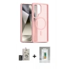 MARSİLYAN™- Galaxy S25 Ultra Kılıf Siluet Minimal Prime - Şeffaf Polymer Nano Ekran Koruyucu + Bilvis Titan Kamera Lens - SH