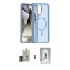 MARSİLYAN™- Galaxy S25 Ultra Kılıf Siluet Minimal Prime - Şeffaf Polymer Nano Ekran Koruyucu + Bilvis Titan Kamera Lens - SH