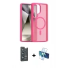 MARSİLYAN™- Galaxy S25 Ultra Kılıf Siluet Minimal Prime - Siyah 3D Antistatik Seramik Nano Ekran Koruyucu + Bilvis Titan Kamera Lens - LT