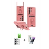 MARSİLYAN™- Galaxy S25 Ultra Kılıf Vadi Form Prime - Şeffaf Pasifik Cam Ekran Koruyucu + Raze Metal Kamera Lens - GS