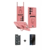 MARSİLYAN™- Galaxy S25 Ultra Kılıf Vadi Form Prime - Siyah 3D Antistatik Hayalet Cam Ekran Koruyucu + Bilvis Titan Kamera Lens - LT