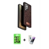 MARSİLYAN™- Galaxy S25 Ultra Kılıf Vadi Klasik Serisi - Şeffaf Pasifik Cam Ekran Koruyucu + Raze Metal Kamera Lens - NLGY