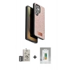 MARSİLYAN™- Galaxy S25 Ultra Kılıf Vadi Klasik Serisi - Şeffaf Polymer Nano Ekran Koruyucu + Bilvis Titan Kamera Lens - GS