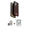 MARSİLYAN™- Galaxy S25 Ultra Kılıf Vadi Klasik Serisi - Şeffaf Polymer Nano Ekran Koruyucu + Bilvis Titan Kamera Lens - GS