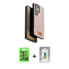 MARSİLYAN™- Galaxy S25 Ultra Kılıf Vadi Klasik Serisi - Şeffaf Polymer Nano Ekran Koruyucu + Raze Metal Kamera Lens - NLGY