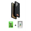 MARSİLYAN™- Galaxy S25 Ultra Kılıf Vadi Klasik Serisi - Şeffaf Polymer Nano Ekran Koruyucu + Raze Metal Kamera Lens - NLGY