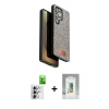 MARSİLYAN™- Galaxy S25 Ultra Kılıf Vadi Klasik Serisi - Şeffaf Polymer Nano Ekran Koruyucu + Raze Metal Kamera Lens - GS