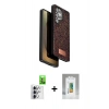 MARSİLYAN™- Galaxy S25 Ultra Kılıf Vadi Klasik Serisi - Şeffaf Polymer Nano Ekran Koruyucu + Raze Metal Kamera Lens - GS
