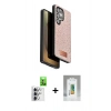 MARSİLYAN™- Galaxy S25 Ultra Kılıf Vadi Klasik Serisi - Şeffaf Polymer Nano Ekran Koruyucu + Raze Metal Kamera Lens - GS