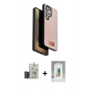 MARSİLYAN™- Galaxy S25 Ultra Kılıf Vadi Klasik Serisi - Şeffaf Polymer Nano Ekran Koruyucu + Bilvis Titan Kamera Lens - TNGI