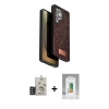 MARSİLYAN™- Galaxy S25 Ultra Kılıf Vadi Klasik Serisi - Şeffaf Polymer Nano Ekran Koruyucu + Bilvis Titan Kamera Lens - TNGI