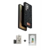 MARSİLYAN™- Galaxy S25 Ultra Kılıf Vadi Klasik Serisi - Şeffaf Polymer Nano Ekran Koruyucu + Bilvis Titan Kamera Lens - TNGI