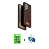 MARSİLYAN™- Galaxy S25 Ultra Kılıf Vadi Klasik Serisi - Siyah 3D Antistatik Seramik Nano Ekran Koruyucu + Raze Metal Kamera Lens - MI