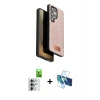 MARSİLYAN™- Galaxy S25 Ultra Kılıf Vadi Klasik Serisi - Siyah 3D Antistatik Seramik Nano Ekran Koruyucu + Raze Metal Kamera Lens - GS