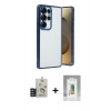 MARSİLYAN™- Galaxy S25 Ultra Kılıf Vadi Minimal - Şeffaf Polymer Nano Ekran Koruyucu + Bilvis Titan Kamera Lens - TNGI