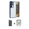 MARSİLYAN™- Galaxy S25 Ultra Kılıf Vadi Minimal - Şeffaf Polymer Nano Ekran Koruyucu + Bilvis Titan Kamera Lens - LT