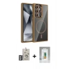 MARSİLYAN™- Galaxy S25 Ultra Kılıf Yadigar Asil Koleksiyonu - Şeffaf Polymer Nano Ekran Koruyucu + Bilvis Titan Kamera Lens - GS
