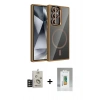 MARSİLYAN™- Galaxy S25 Ultra Kılıf Yadigar Asil Koleksiyonu - Şeffaf Polymer Nano Ekran Koruyucu + Bilvis Titan Kamera Lens - TNGI