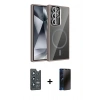 MARSİLYAN™- Galaxy S25 Ultra Kılıf Yadigar Asil Koleksiyonu - Siyah 3D Antistatik Hayalet Cam Ekran Koruyucu + Bilvis Titan Kamera Lens - LT