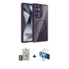 MARSİLYAN™- Galaxy S25 Ultra Kılıf Yadigar Asil Koleksiyonu - Siyah 3D Antistatik Seramik Nano Ekran Koruyucu + Bilvis Titan Kamera Lens - GS