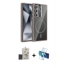 MARSİLYAN™- Galaxy S25 Ultra Kılıf Yadigar Asil Koleksiyonu - Siyah 3D Antistatik Seramik Nano Ekran Koruyucu + Bilvis Titan Kamera Lens - SH