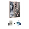 MARSİLYAN™- Galaxy S25 Ultra Kılıf Yadigar Asil Koleksiyonu - Siyah 3D Antistatik Seramik Nano Ekran Koruyucu + Bilvis Titan Kamera Lens - SH