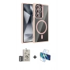MARSİLYAN™- Galaxy S25 Ultra Kılıf Yadigar Asil Koleksiyonu - Siyah 3D Antistatik Seramik Nano Ekran Koruyucu + Bilvis Titan Kamera Lens - GS