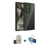 MARSİLYAN™- Galaxy S25 Ultra Kılıf Yadigar Asil Koleksiyonu - Siyah 3D Antistatik Seramik Nano Ekran Koruyucu + Bilvis Titan Kamera Lens - SH
