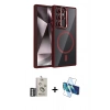 MARSİLYAN™- Galaxy S25 Ultra Kılıf Yadigar Asil Koleksiyonu - Siyah 3D Antistatik Seramik Nano Ekran Koruyucu + Bilvis Titan Kamera Lens - GS