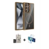 MARSİLYAN™- Galaxy S25 Ultra Kılıf Yadigar Asil Koleksiyonu - Siyah 3D Antistatik Seramik Nano Ekran Koruyucu + Bilvis Titan Kamera Lens - SH