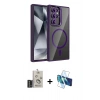 MARSİLYAN™- Galaxy S25 Ultra Kılıf Yadigar Asil Koleksiyonu - Siyah 3D Antistatik Seramik Nano Ekran Koruyucu + Bilvis Titan Kamera Lens - SH