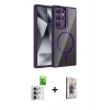 MARSİLYAN™- Galaxy S25 Ultra Kılıf Yadigar Asil Koleksiyonu - Siyah Bilvis 3D Cam Ekran Koruyucu + Raze Metal Kamera Lens - GS