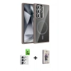 MARSİLYAN™- Galaxy S25 Ultra Kılıf Yadigar Asil Koleksiyonu - Siyah Bilvis 3D Cam Ekran Koruyucu + Raze Metal Kamera Lens - GS