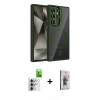 MARSİLYAN™- Galaxy S25 Ultra Kılıf Yadigar Asil Koleksiyonu - Siyah Bilvis 3D Cam Ekran Koruyucu + Raze Metal Kamera Lens - GS