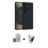 MARSİLYAN™- Galaxy S25 Ultra Kılıf Yankı Form Serisi - Şeffaf Pasifik Cam Ekran Koruyucu + Bilvis Titan Kamera Lens - GS