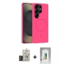 MARSİLYAN™- Galaxy S25 Ultra Kılıf Yankı Form Serisi - Şeffaf Polymer Nano Ekran Koruyucu + Bilvis Titan Kamera Lens - TNGI